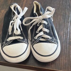 Classic Black and White Kids Sneakers